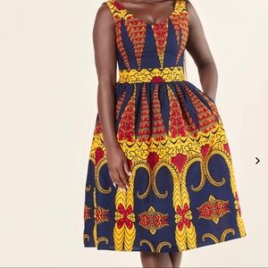 African print dress